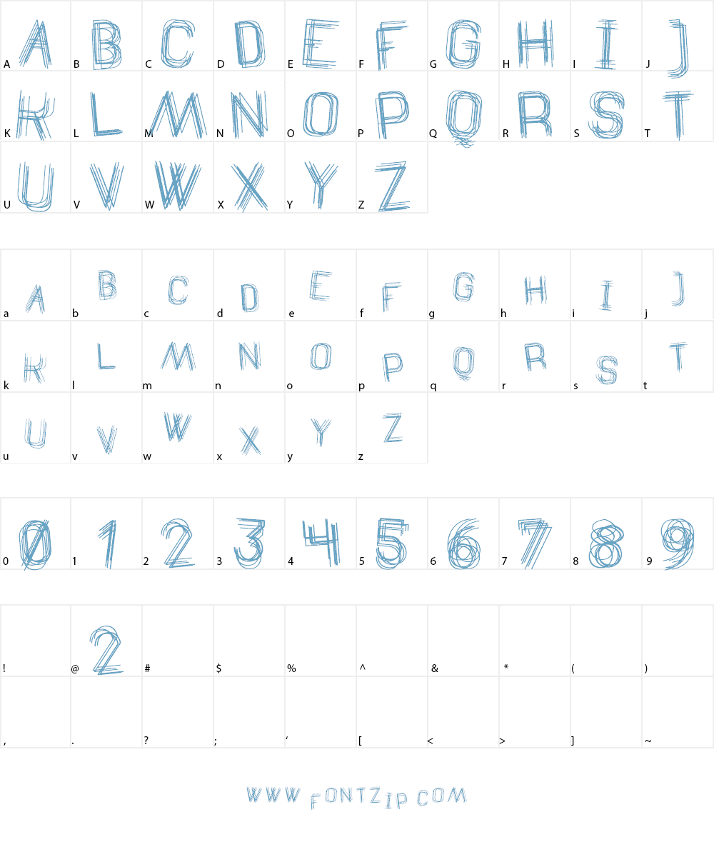 The Drunked Man St Font Character